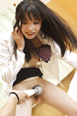 Riko Tanabe gets toys on and in hairy cunt and sucks cock so fine.